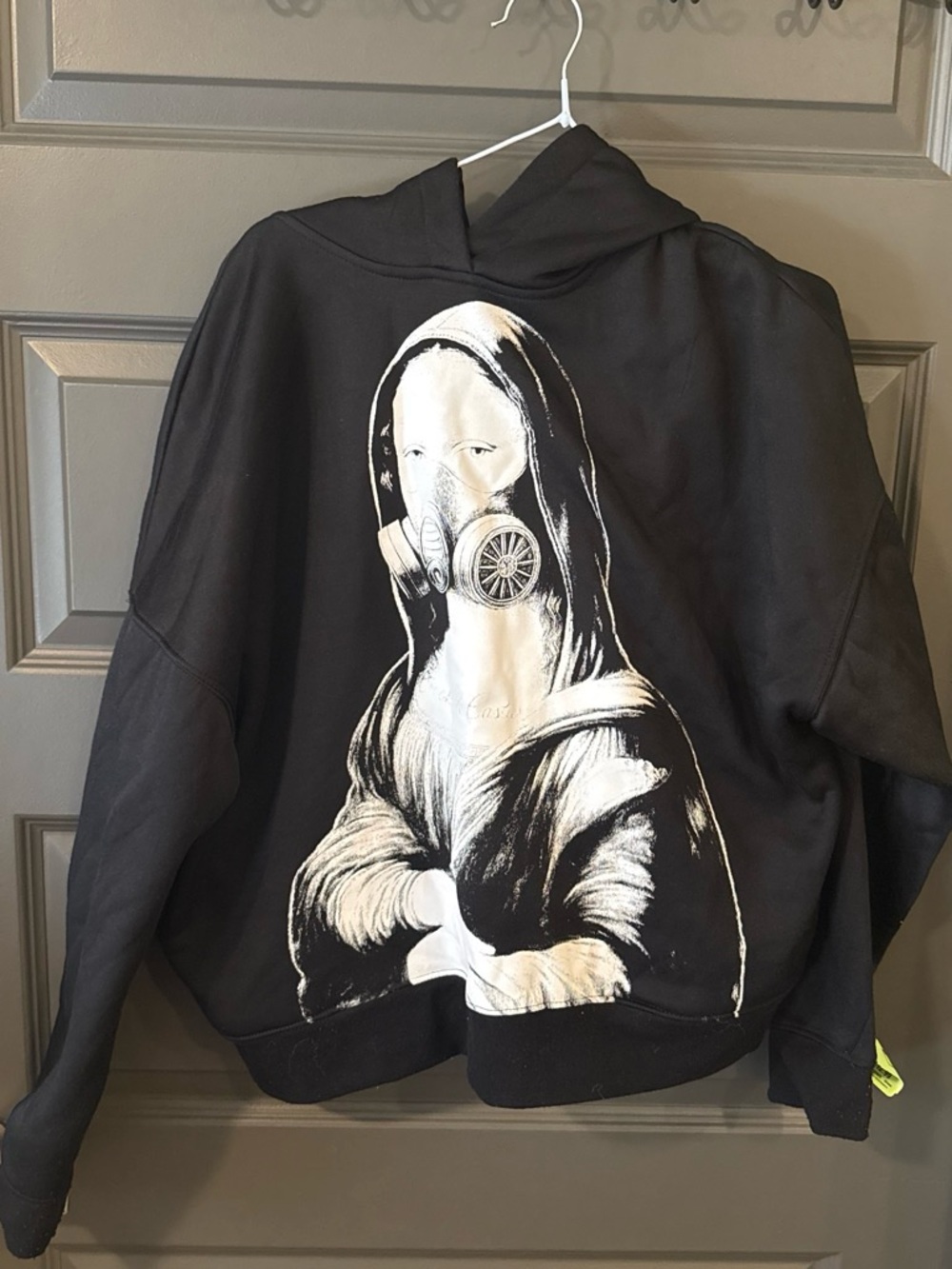 Crooks & Castles "All Hail the Ruling Elite" Gas Mask Mona Lisa Hoodie Large